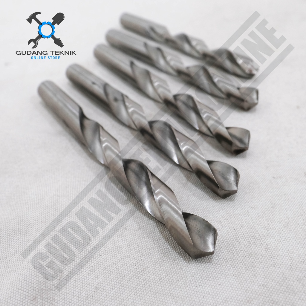 Mata Bor HSS Putih Besi 11mm 11.5mm 12mm 12.5mm 13mm 14mm 15mm 16mm MOLLAR / Twist Drill Bar HSS Satuan 11 mm 11.5 mm 12 mm 12.5 mm 13 mm 14 mm 15 mm 16 mm MOLLAR