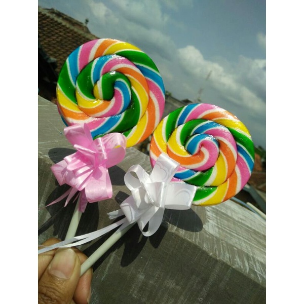 

Permen lolipop diameter 9cm