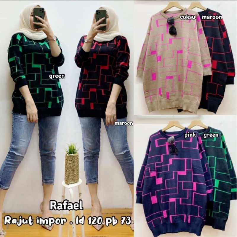rajut import oversize/blouse rajut import jumbo/kaos rajut import terbaru