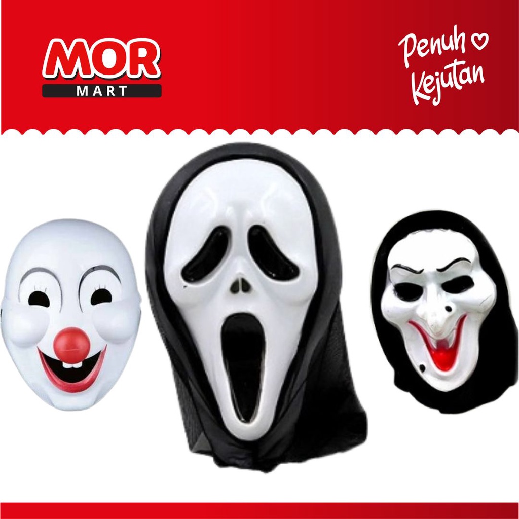 Jual HALLOWEEN Topeng Hantu Mask Costum Masker Acara Ghost Haloween ...