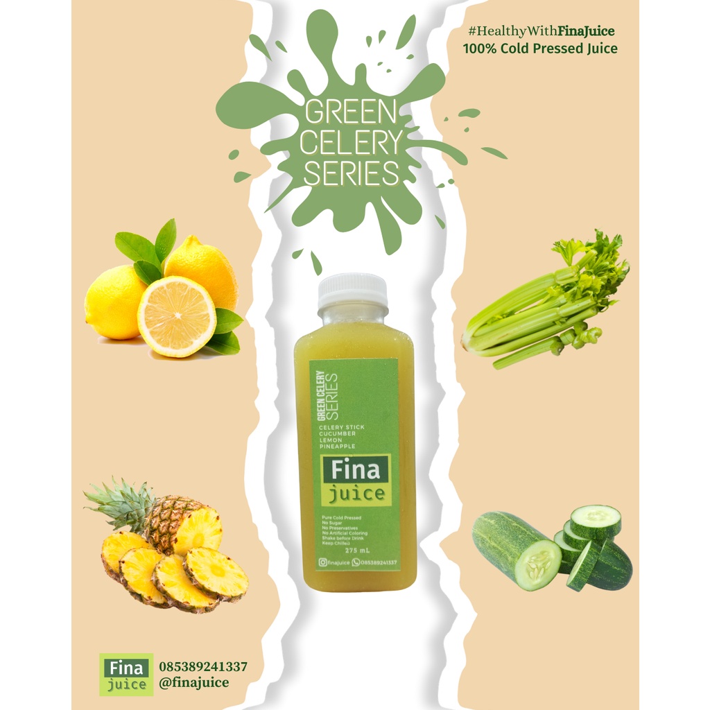 Jual Fina Juice Cold Pressed Juice Green Celery Series (275 ml