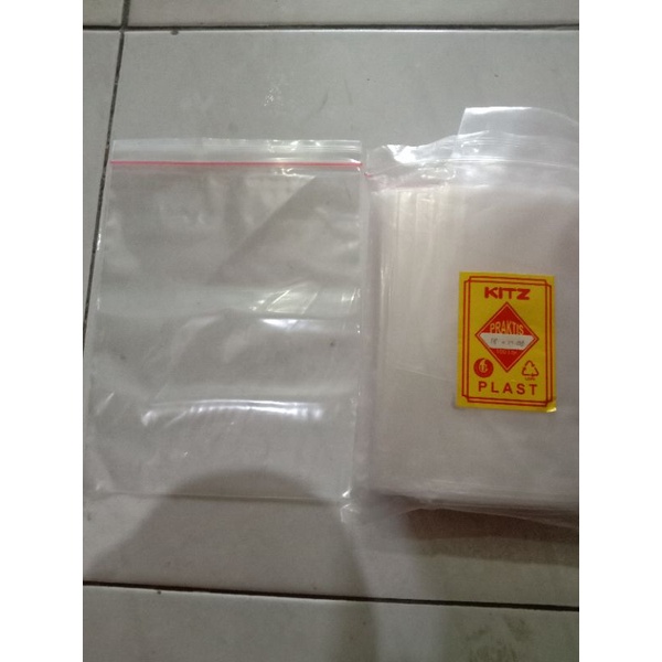 plastik klip 18 x 25 merek kitz plastik ber klip buka, kemas makanan