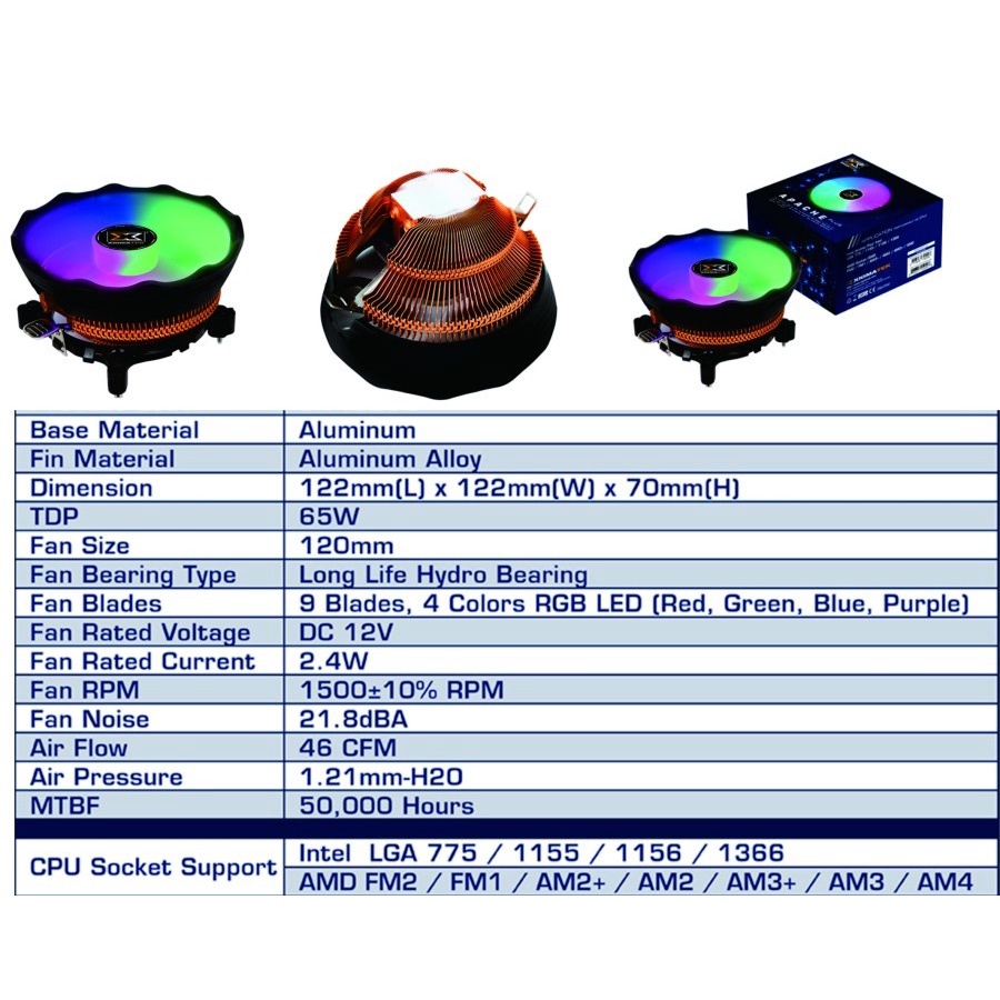 CPU COLLER XIGMATECH APACHE PLUS RGB NEW