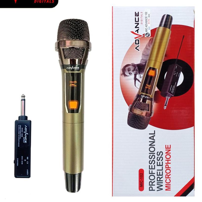 SuperSale--Mic Wireless Advance 102 Microphone 102 Mic Tanpa Kabel ~ CANTER STORE ( COD )