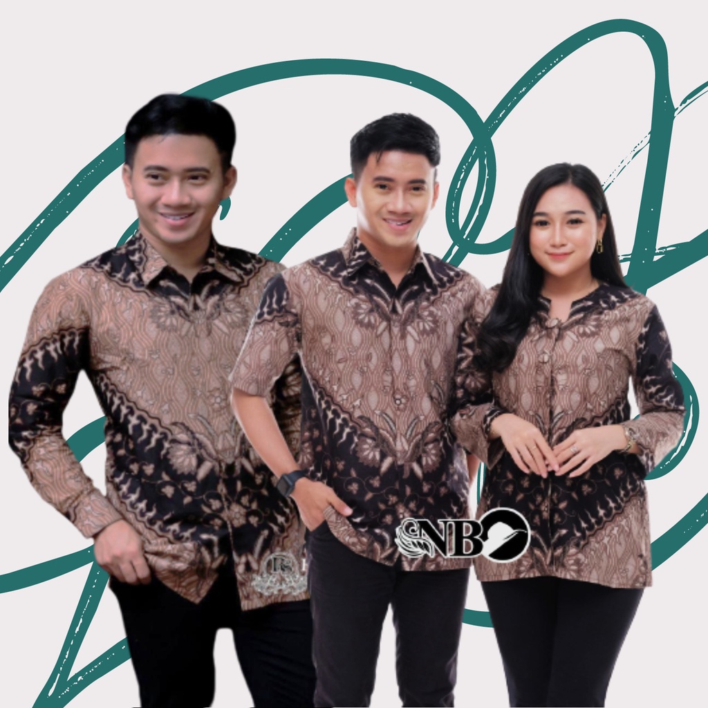 ATASAN BAJU BATIK COUPLE [BISA SATUAN] HEM PRIA LENGAN PENDEK KEMEJA PRIA LENGAN PANJANG BLOUSE TUNI