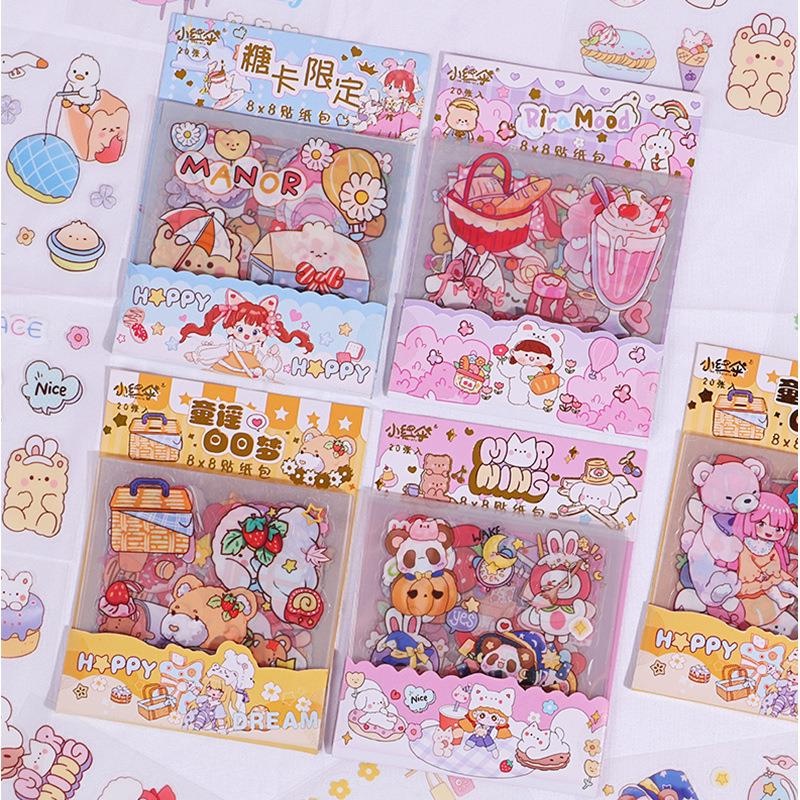 

Sticker Girl Animals Deco Scrapbook Waterproof