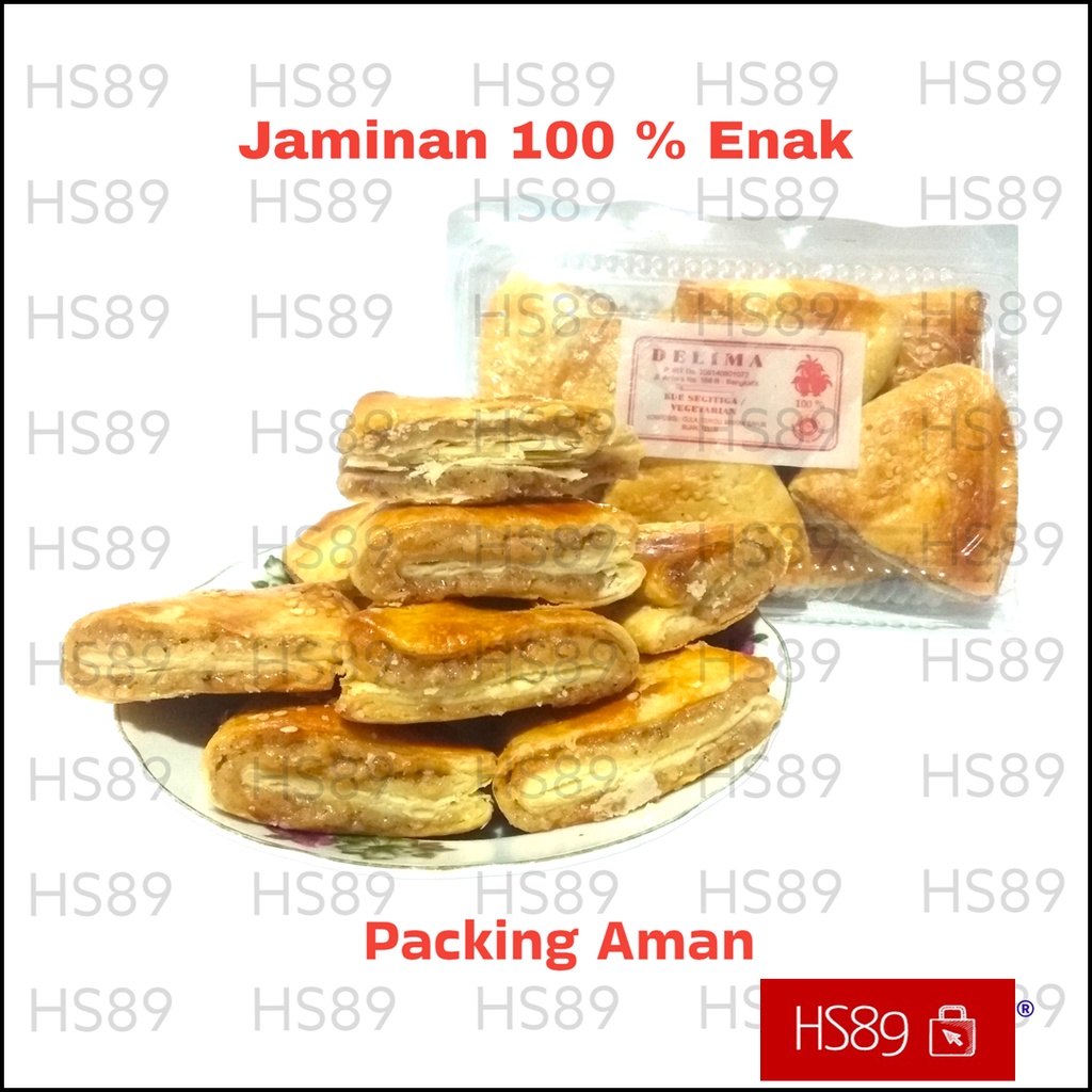 

Kue Pastry - Kue Segitiga Vegetarian Delima Asli Bengkalis isi 8 pcs 300gr