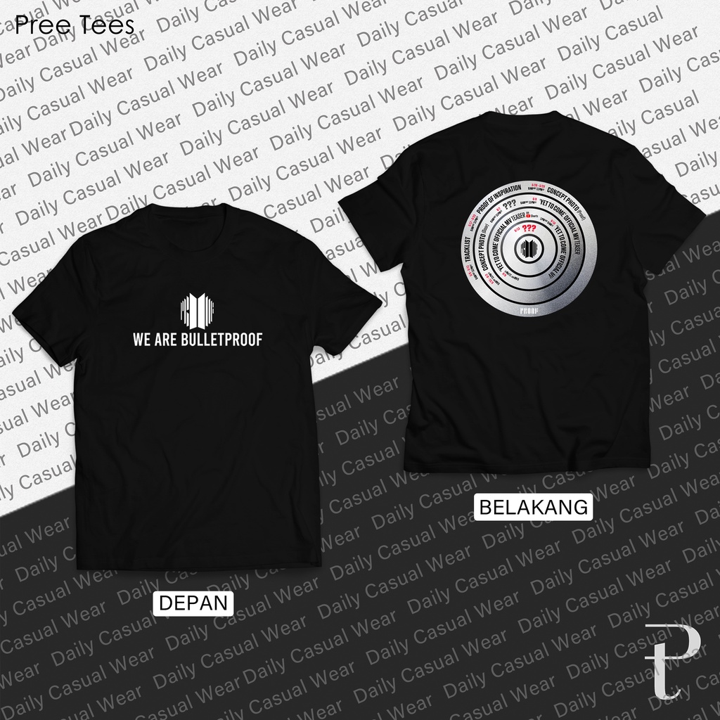 Kaos Kpop BTS PROOF 2 Katun Unisex