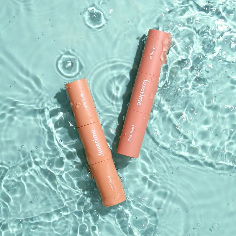 Luxcrime Duo Lipcare | lip balm &amp; scrub bibir