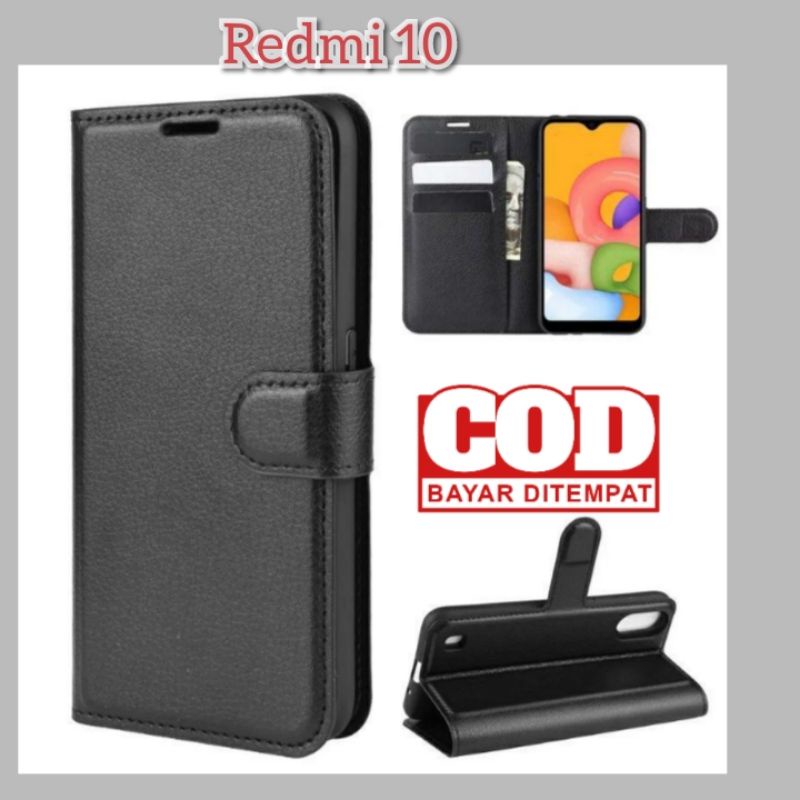 CASE DOMPET FLIP REDMI 10