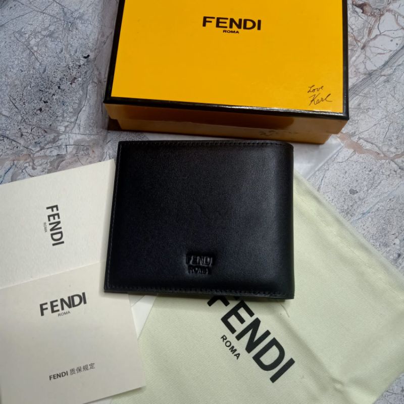 Dompet Fendi /Dompet Pria/Dompet Kulit/Dompet Mirror Quality