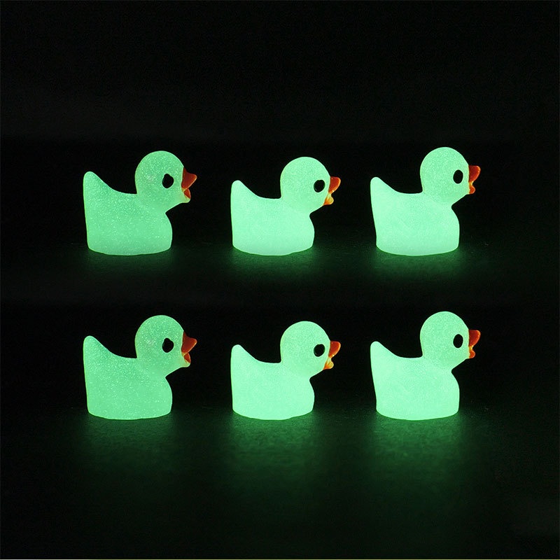 20 Pcs Miniatur Bebek Bahan Resin Luminous Glow In The Dark Untuk Dekorasi Taman