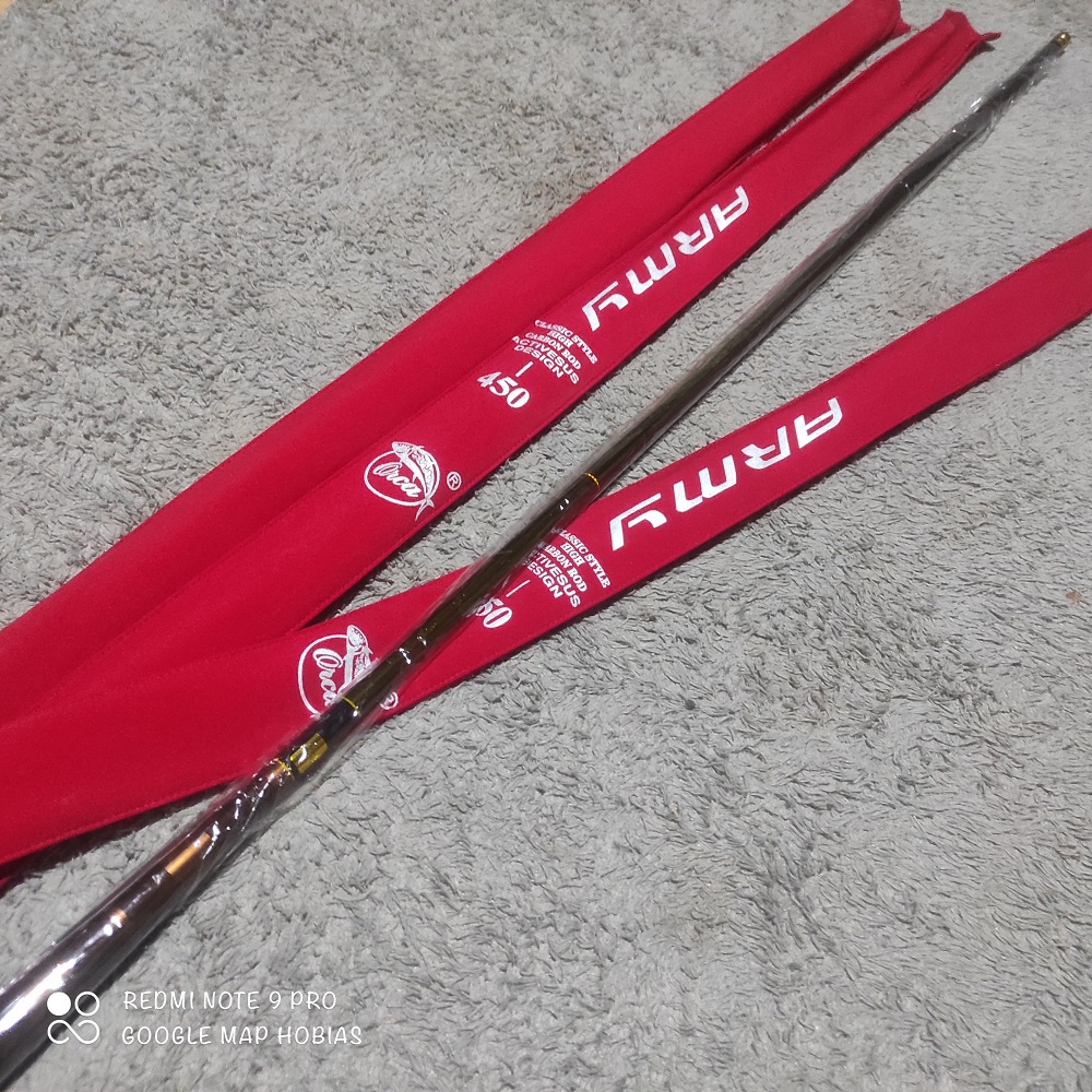 Carbon ringan....joran pancing tegek orca army 360. 450