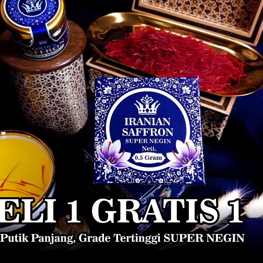 

GRATIS ONGKIR✅SAFFRON IRAN /Saffon (REAL SUPER NEGIN) 0,5 GRAM ORIGINAL|RA3