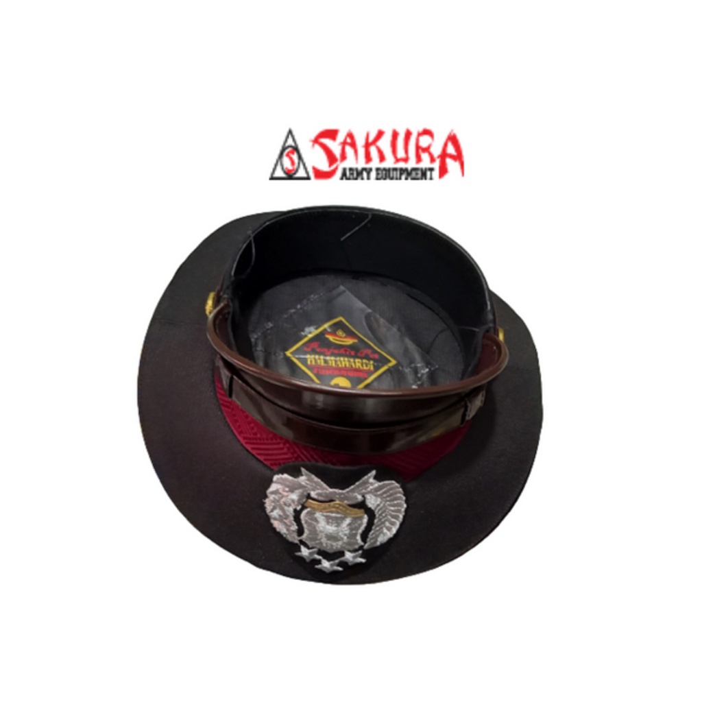 Topi Pet Pdh BINTARA POLRI Coklat Pet POLISI BINTARA