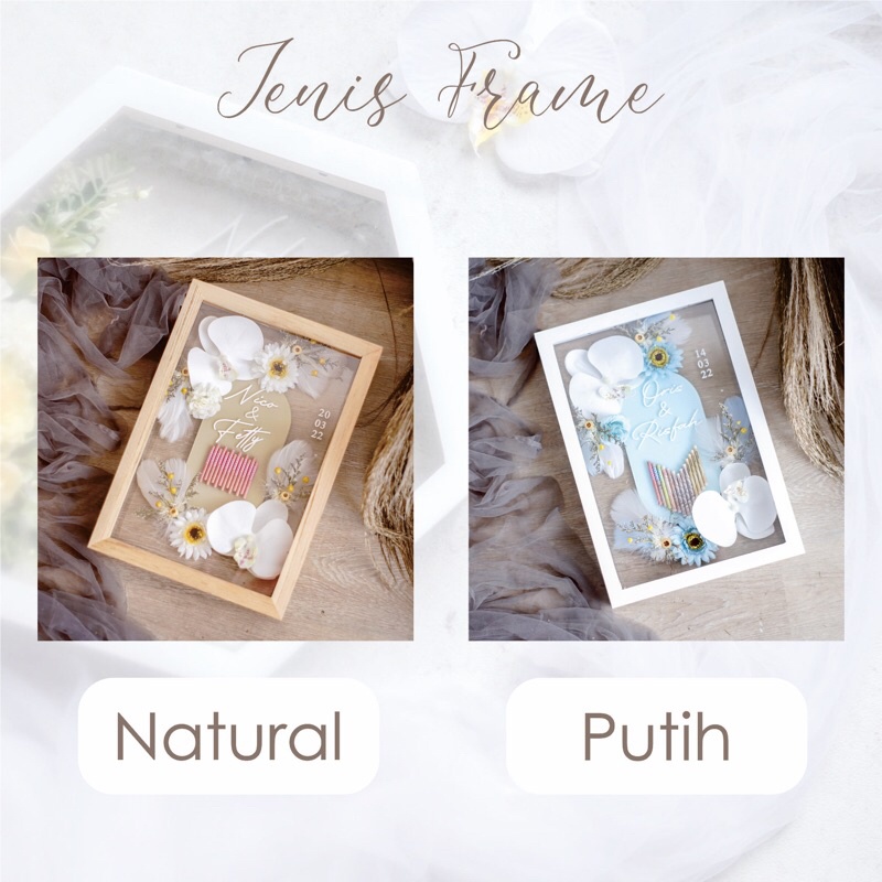 Mahar gardenia / mahar anggrek / mahar rustic / mahar rustik / bingkai nikah / bingkai pernikahan / mahar / mahar transparan / mahar uang / mahar bunga /