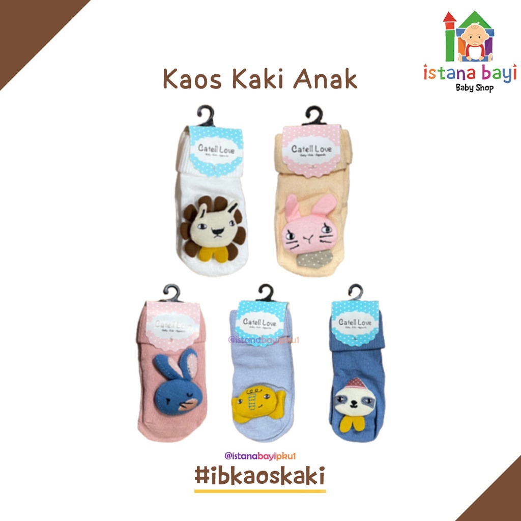 Catell Love Kaos Kaki isi 3 BOY &amp; GIRL - Kaos Kaki Rattle isi 3 Pasang - Kaos kaki Bayi