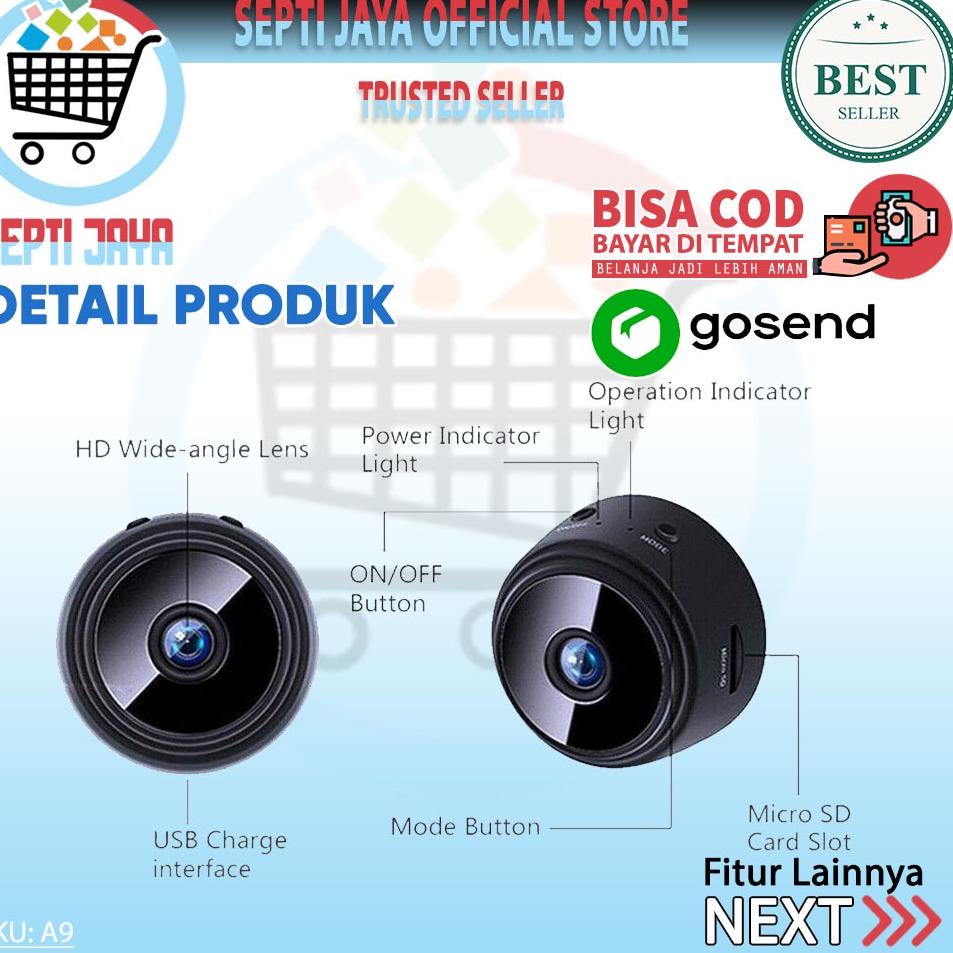 Best Spy IP Camera A9 Wifi Wireless Full HD 1080P Infrared Nigt Vision Motion Detection Kamera CCTV 