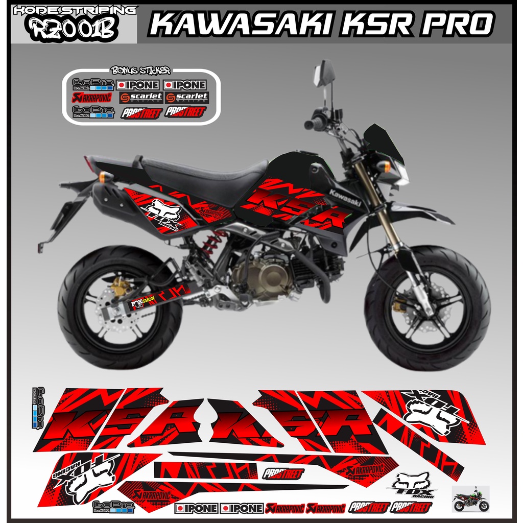 striping kawaski ksr pro / decal kawaski ksr pro / sticker kawaski ksr pro
