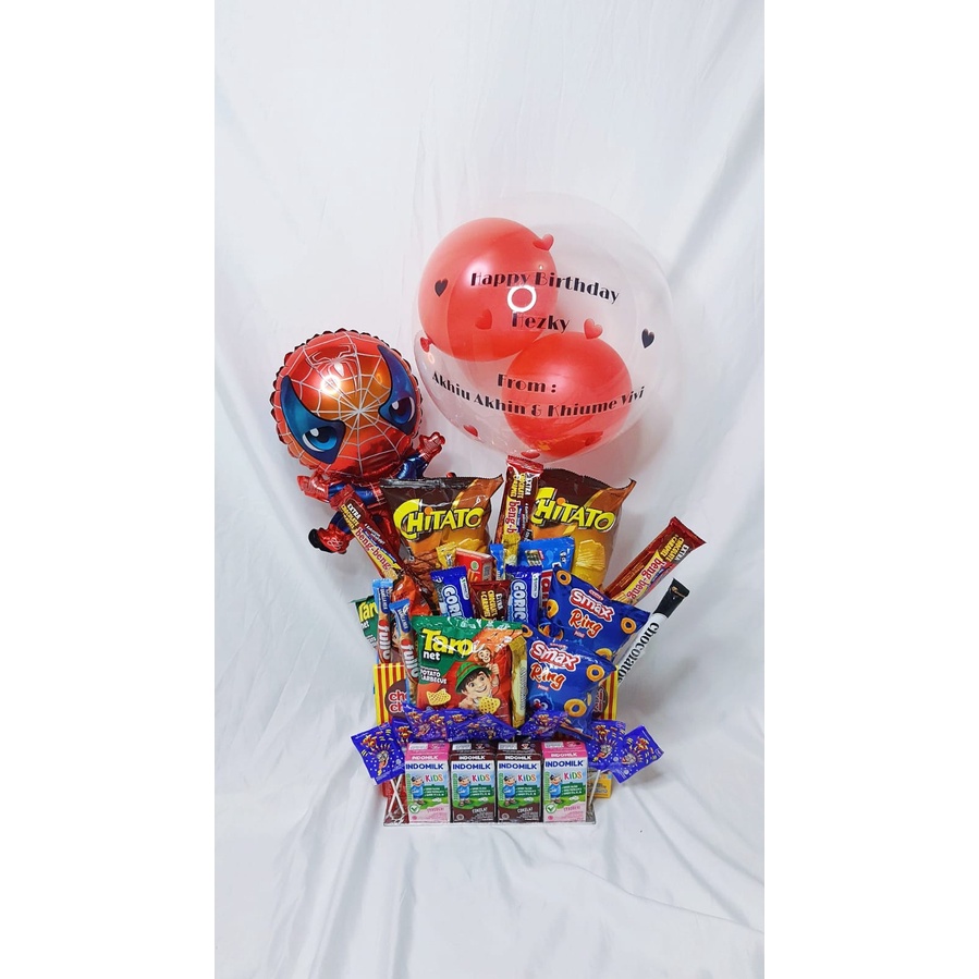 

SNACK TOWER/KUE ULANGTAHUN/SNACK CAKE/SNACK TART/SNACK ULTAH/BIRTHDAY TOWER/KADO ULTAH/KADO WISUDA/BUCKET/ULANG TAHUN/SET HADIAH/KUE TART/HAMPERS