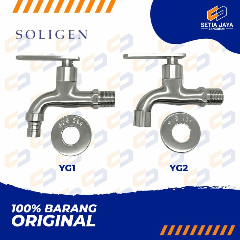 Kran / Keran Tembok / Selang / Taman Soligen Stainlees Steel YG1 / YG2