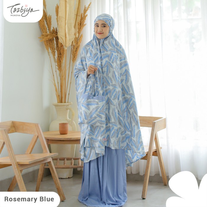 

MUKENA TAZBIYA ROSEMARY SERIES ALLSIZE - BLUE