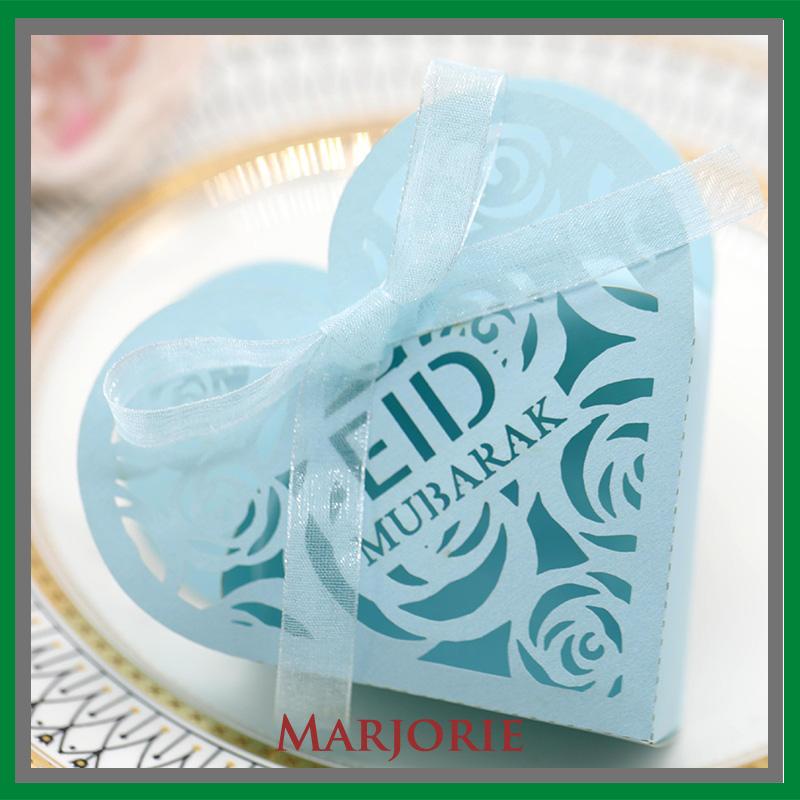 Pernikahan Idul Fitri Hollowed Out Rose Wedding Candy Box Ramadan Love Candy Box Kotak Cokelat-MJD