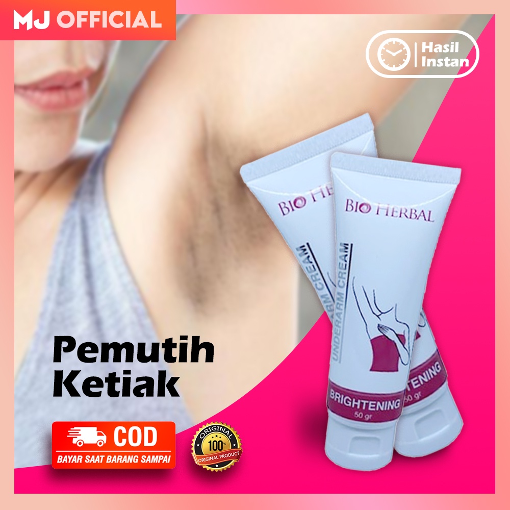 Cream Pemutih Ketiak Bio Herbal Original BPOM Underarm Cream Brightening Krim Pencerah Ketiak Hitam