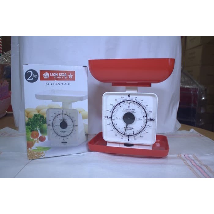 kitchen scale 2kg lion star timbangan kue
