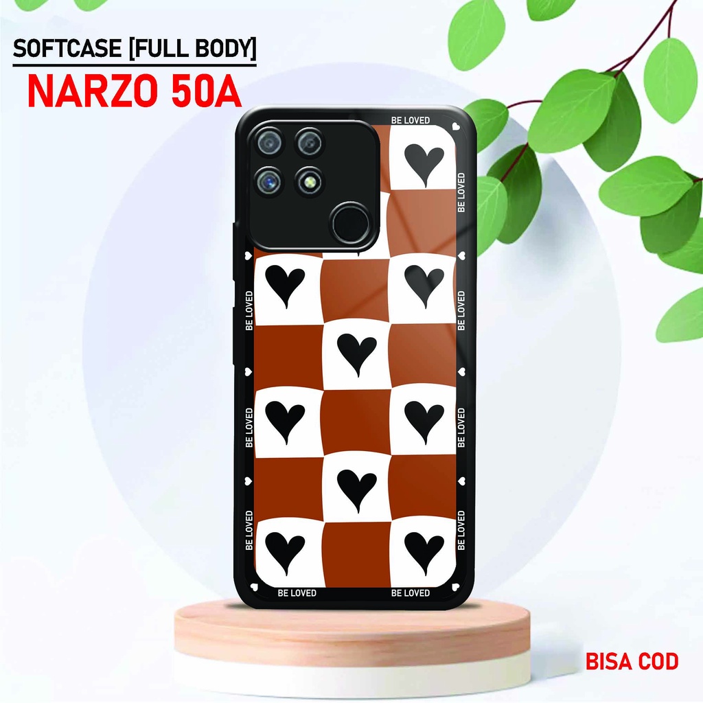 Softcase Kaca Kilau Realme Narzo 50A - ( SC 18 ) Case Full Body Realme Narzo 50A - Silikon Glossy Re