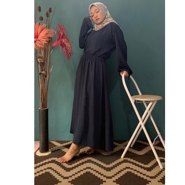 Haya Rok Set / One Set Premium Crinkle Airflow / One Set Terbaru