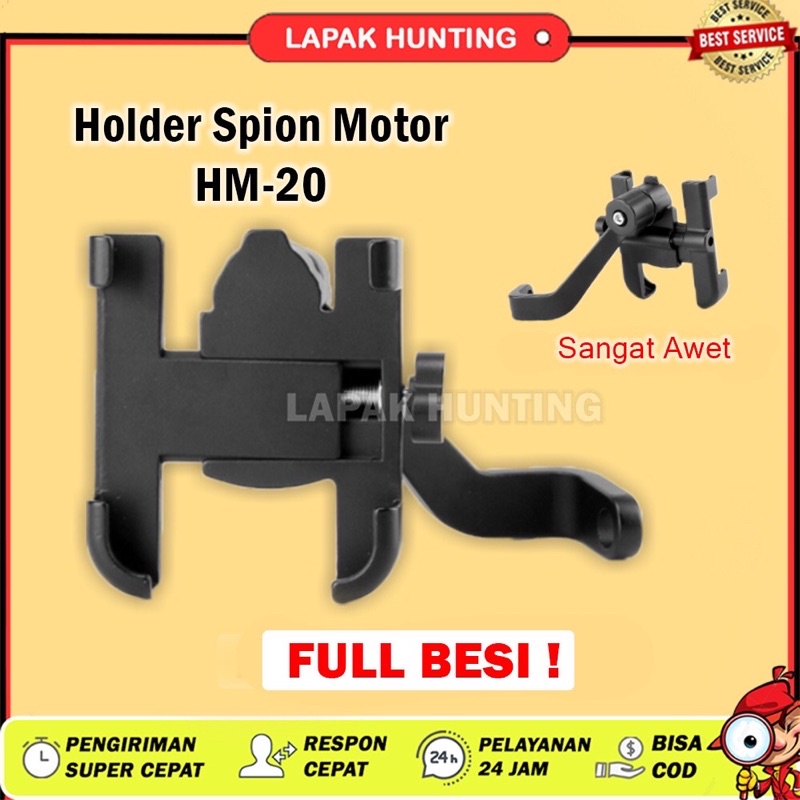 PHONE HOLDER HP MOTOR SPION BESI KUAT HM20 PHONE HOLDER MOTOR SPION DUDUKAN HP MOTOR UNIVERSAL HOLDE