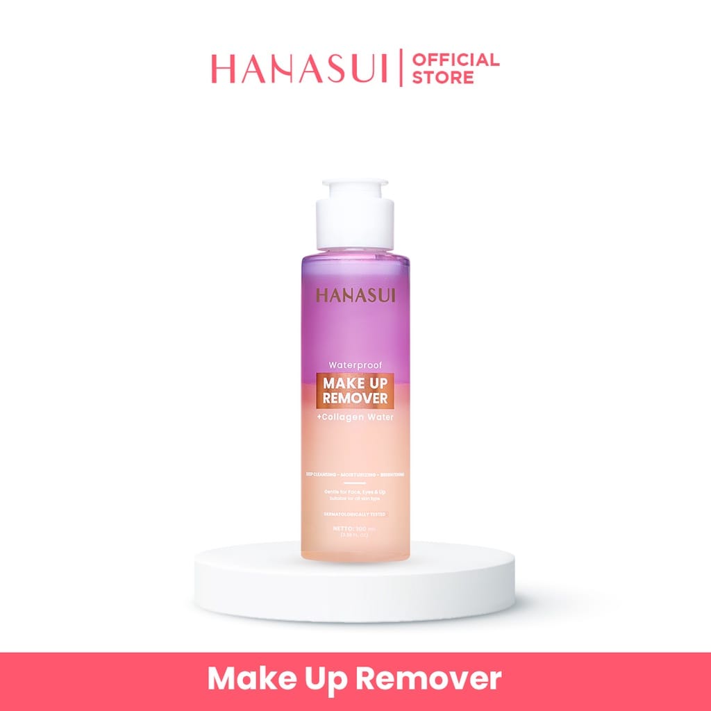 Hanasui Micellar Water Cleansing and Remover |Collagen Micellar Cleansing Water|Make Up Remover + Collagen Water Hanasui 100 ml