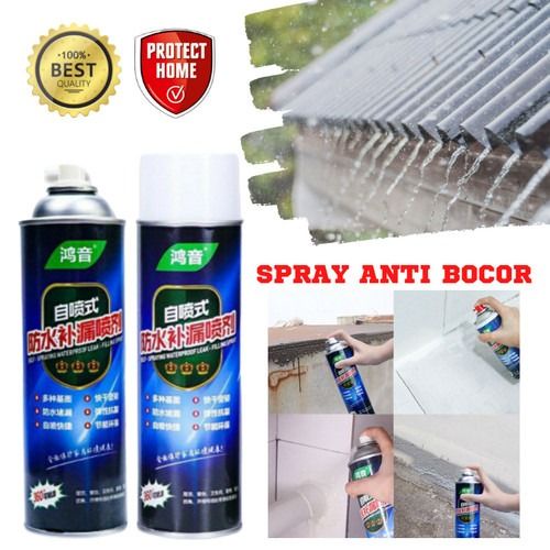 Spray Ajaib Anti Bocor Waterproof 450ml - Semprotan Pelapis Anti Bocor Tambal Atap Dak Rumah Tahan Air Cat Anti Bocor Tambal Bocor Atap