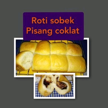 

Roti sobek pisang coklat. Dijamin enak lembut. Halal dan higienis