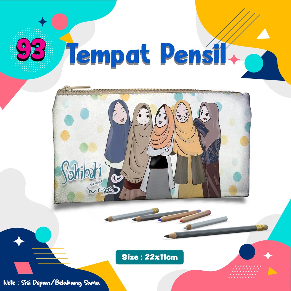 

Tempat Pensil Muslimah#093 Case Dompet Wadah Kostak Kotak