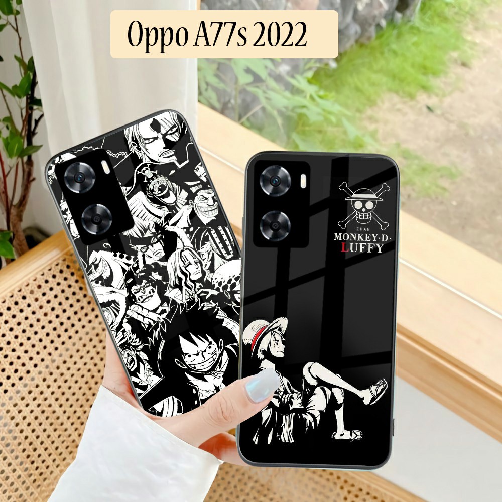 Softcase Glass Oppo A77s 2022 Oppo A57 2022 [K205] - Softcase Mirror - Softcase Kaca Oppo A77s - Sof