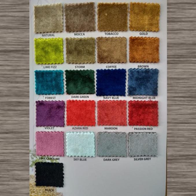 Kain Bludru / Beludru Mengkilap Regency - Mozart (Sofa, Jok, Kursi)