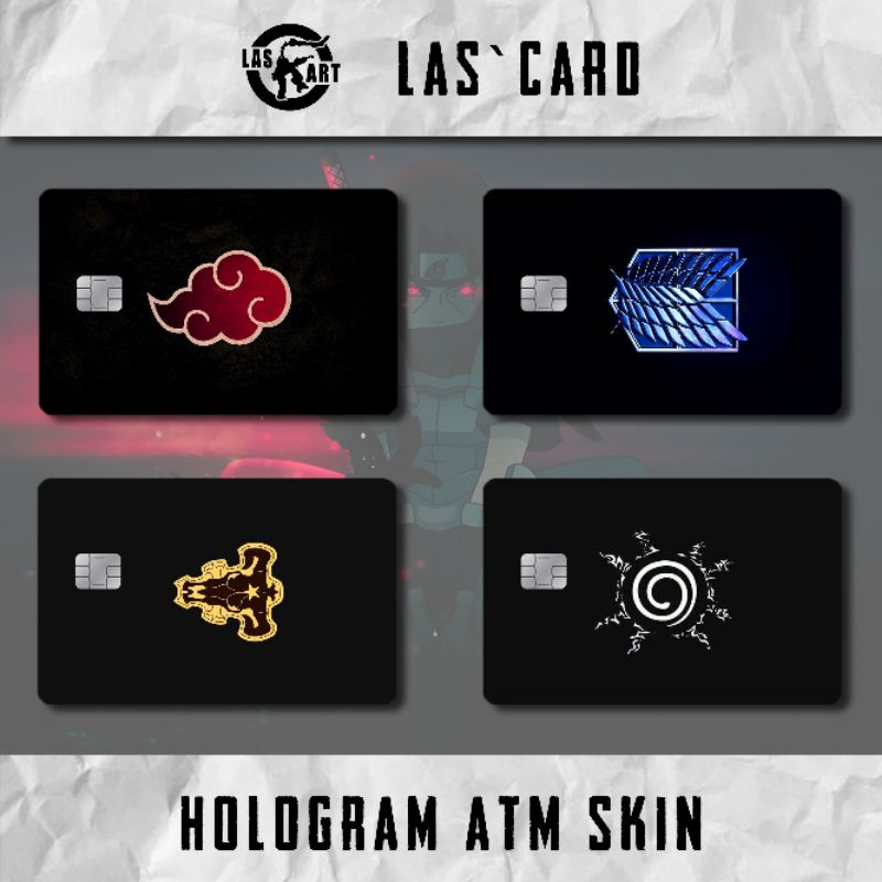 

(HOLOGRAM) Stiker Kartu ATM LOGO ANIME TERKENAL