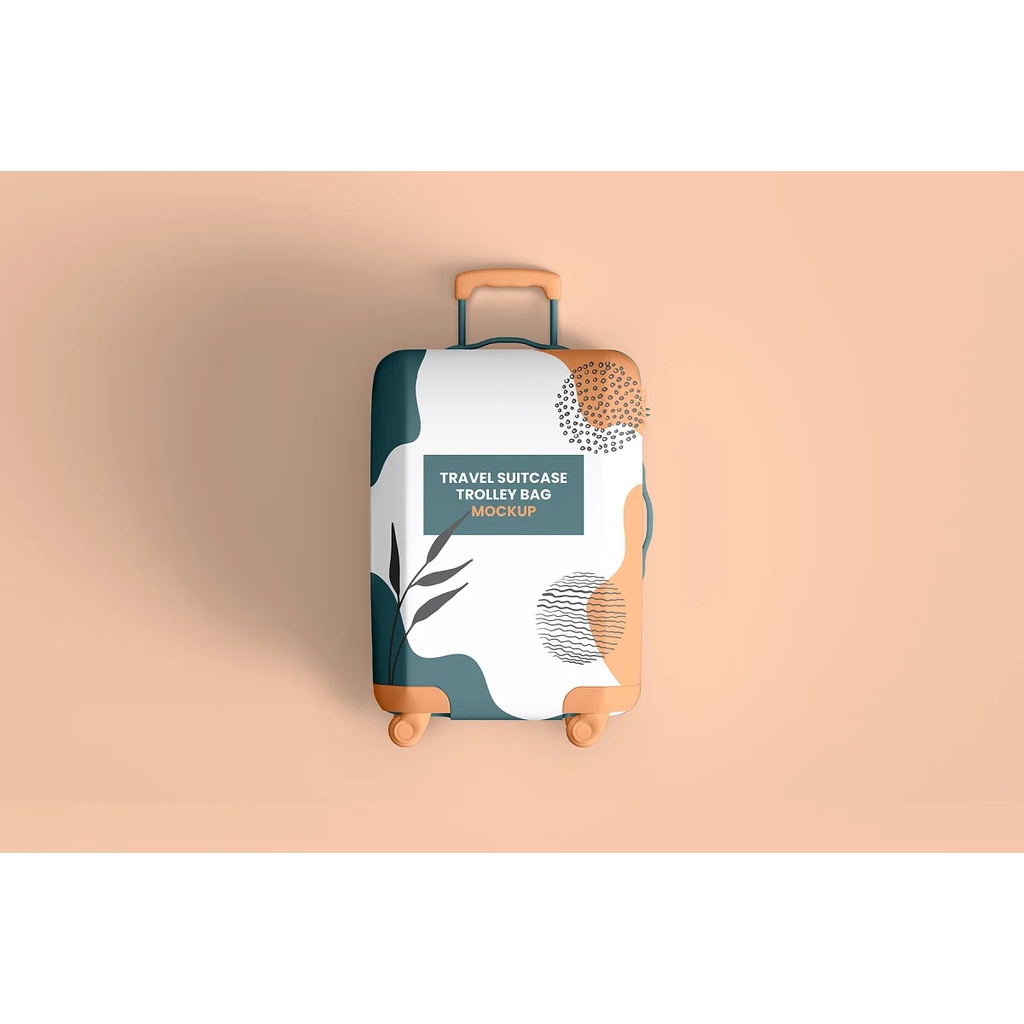 Travel Suitcase Trolley Bag Mockups