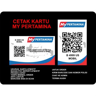 Jual CETAK BARCODE MY PERTAMINA KE KARTU | Shopee Indonesia