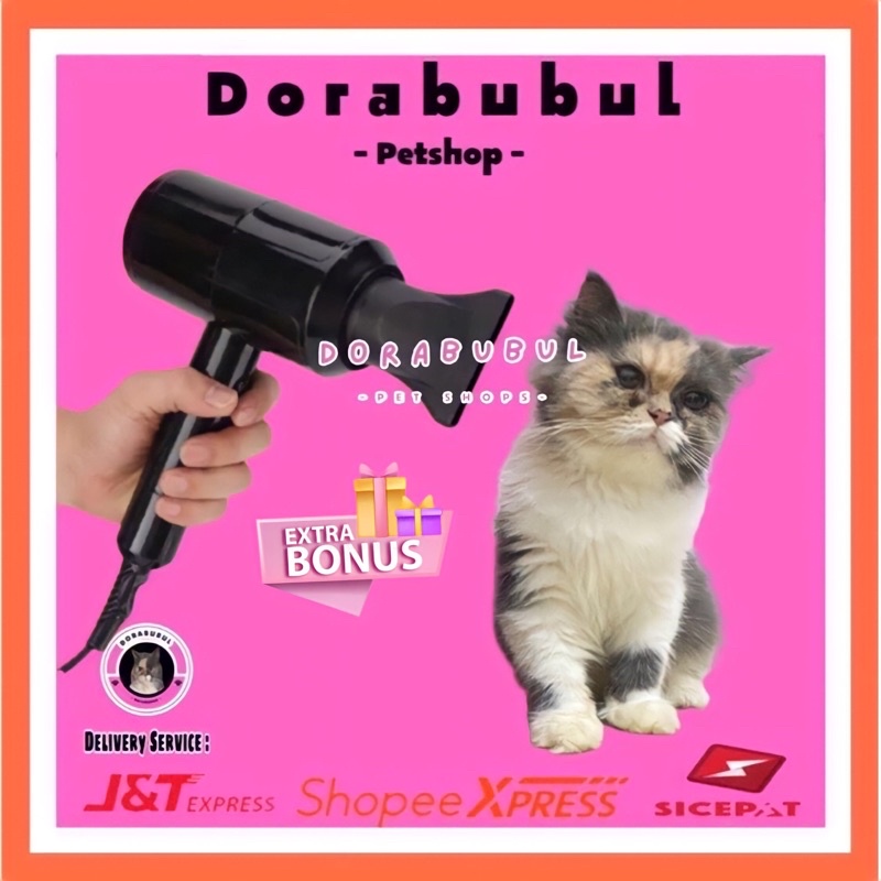 Dorabubul Pet Blower Grooming Kucing Anjing / Anti Bising / Hair Dryer Kucing Anjing Anti Bising