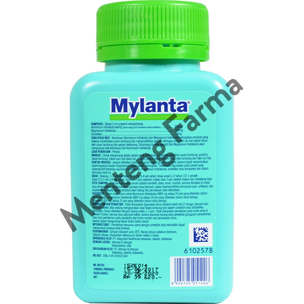Mylanta Cair Isi 150 ml - Obat Pereda Sakit Maag / Nyeri Ulu Hati
