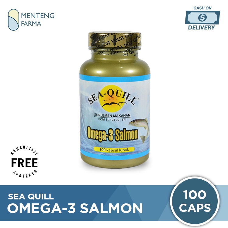 Sea Quill Omega-3 Salmon (Isi 100 softgels)