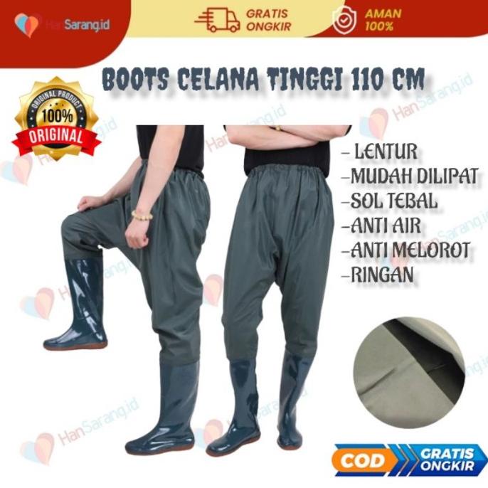 Sepatu Karet Boot Sawah Model Celana Panjang Anti Keong