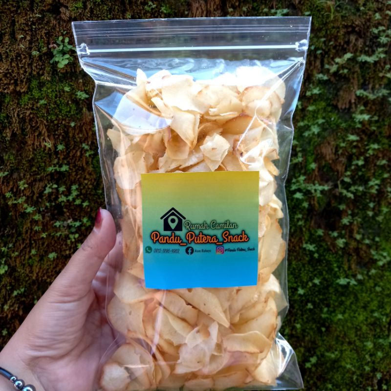 

Keripik singkong asin gurih renyah dan tidak keras,produksi Bandung