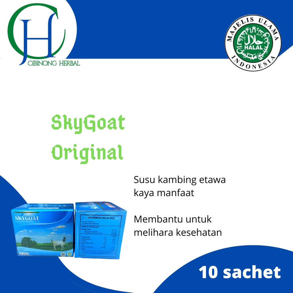 

SkyGoat Original Susu Kambing 10 Sachet || 100% Produk asli original