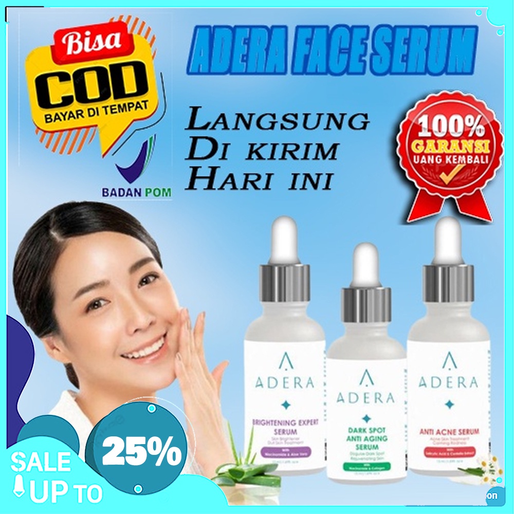 Adera Face Serum Anti Acne Jerawat, Dark Spot Dan Flek Hitam, Brightening/Pemutih ORIGINAL
