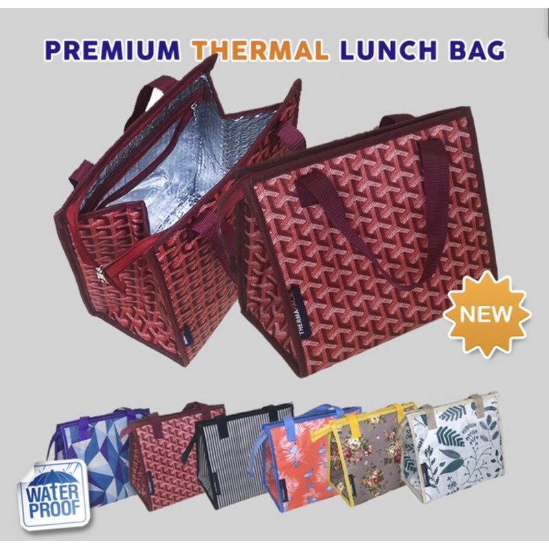ThermaPack Premium Thermal Lunch Bag | Tas Bekal Motif | Waterproof