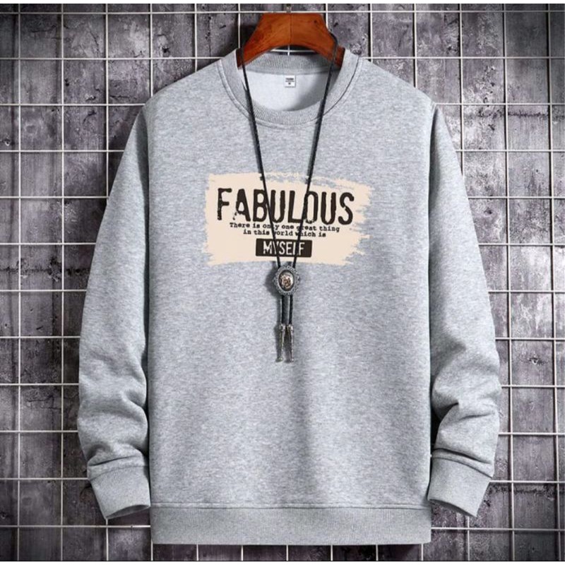 SWEATER CREWNECK FABULOUS PRIA //WANITA CASUAL